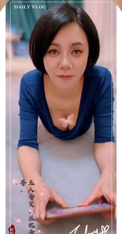 短发东方古典气质美女